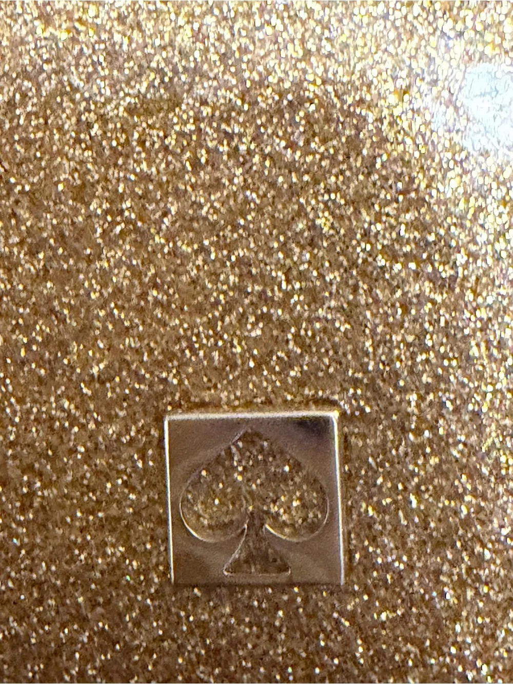 Kate Spade New York Metallic Gold ID Card Holder Wallet
